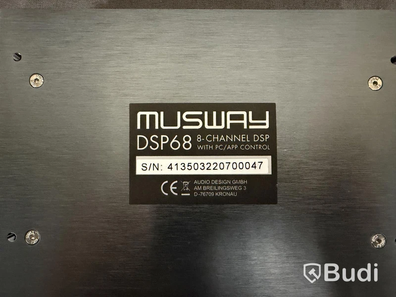 Ljudprocessor Musway DSP68, 8-kanalig DSP