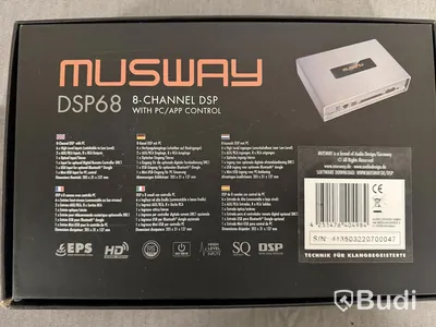 Ljudprocessor Musway DSP68, 8-kanalig DSP