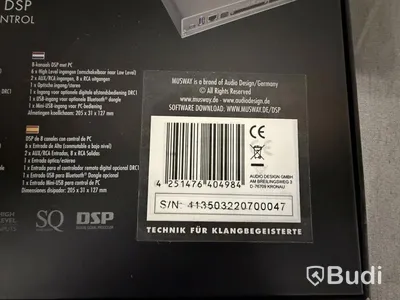 Ljudprocessor Musway DSP68, 8-kanalig DSP