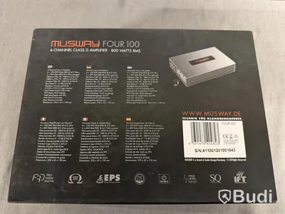 Musway FOUR 100 car amplifier, 4-channel