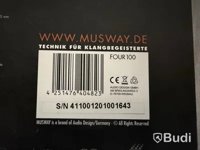 Musway FOUR 100 car amplifier, 4-channel