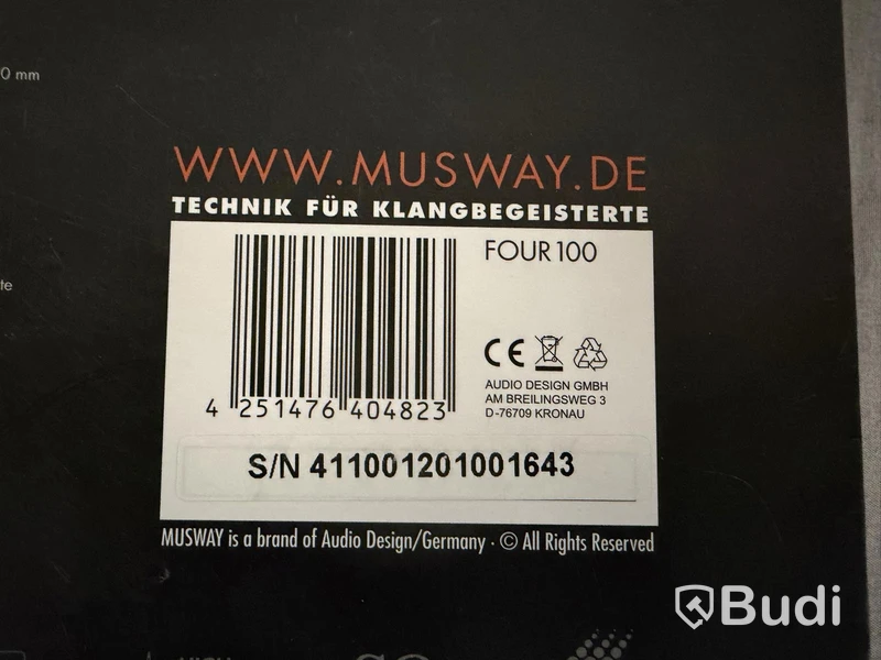 Musway FOUR 100 car amplifier, 4-channel