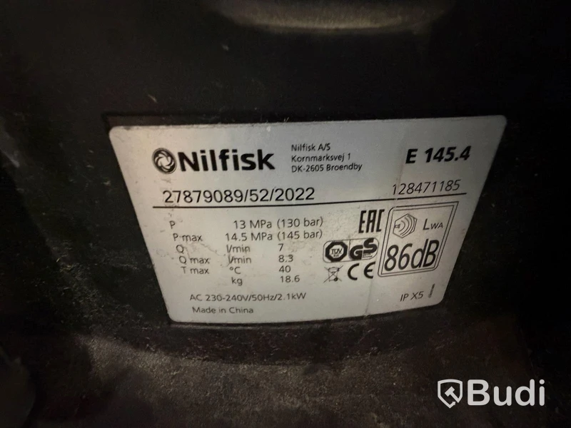 Högtryckstvätt Nilfisk E 145.4, 130 bar