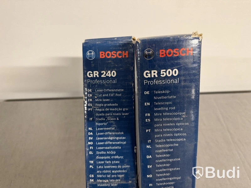 Mätstativ Bosch BT 160 Professional, med GR 240 och GR 500