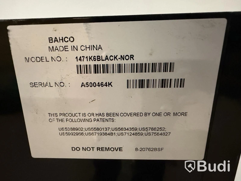 Verktygsvagn Bahco 1471K6BLACK-NOR