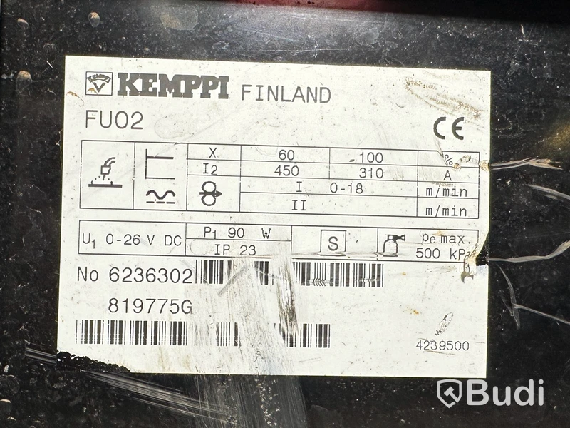 Svets med förlängning KEMPPI 5200 SW, FU20, FU02. Obs! Nytt slangpaket