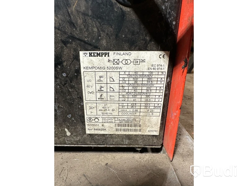 Svets med förlängning KEMPPI 5200 SW, FU20, FU02. Obs! Nytt slangpaket
