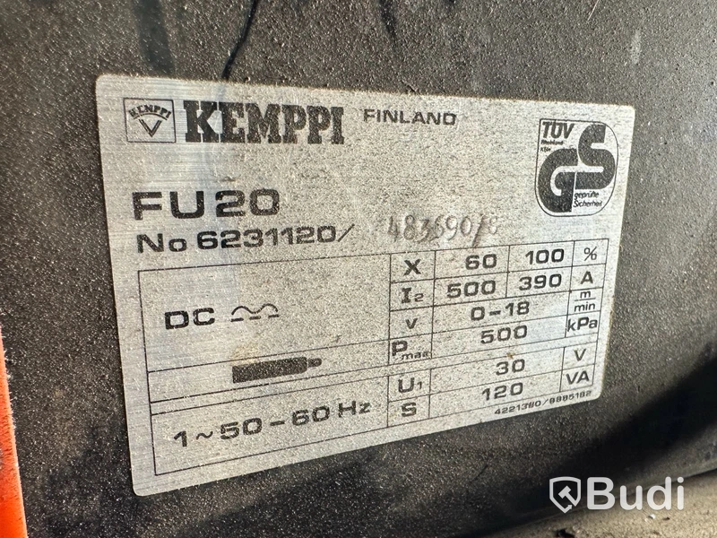 Svets med förlängning KEMPPI 5200 SW, FU20, FU02. Obs! Nytt slangpaket