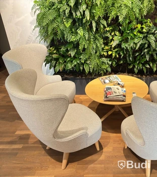 4 st fåtöljer design Tom Dixon "Wingback Micro Chair" och bord lounge del