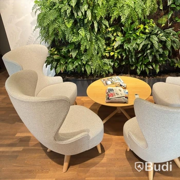 4 st fåtöljer design Tom Dixon "Wingback Micro Chair" och bord lounge del