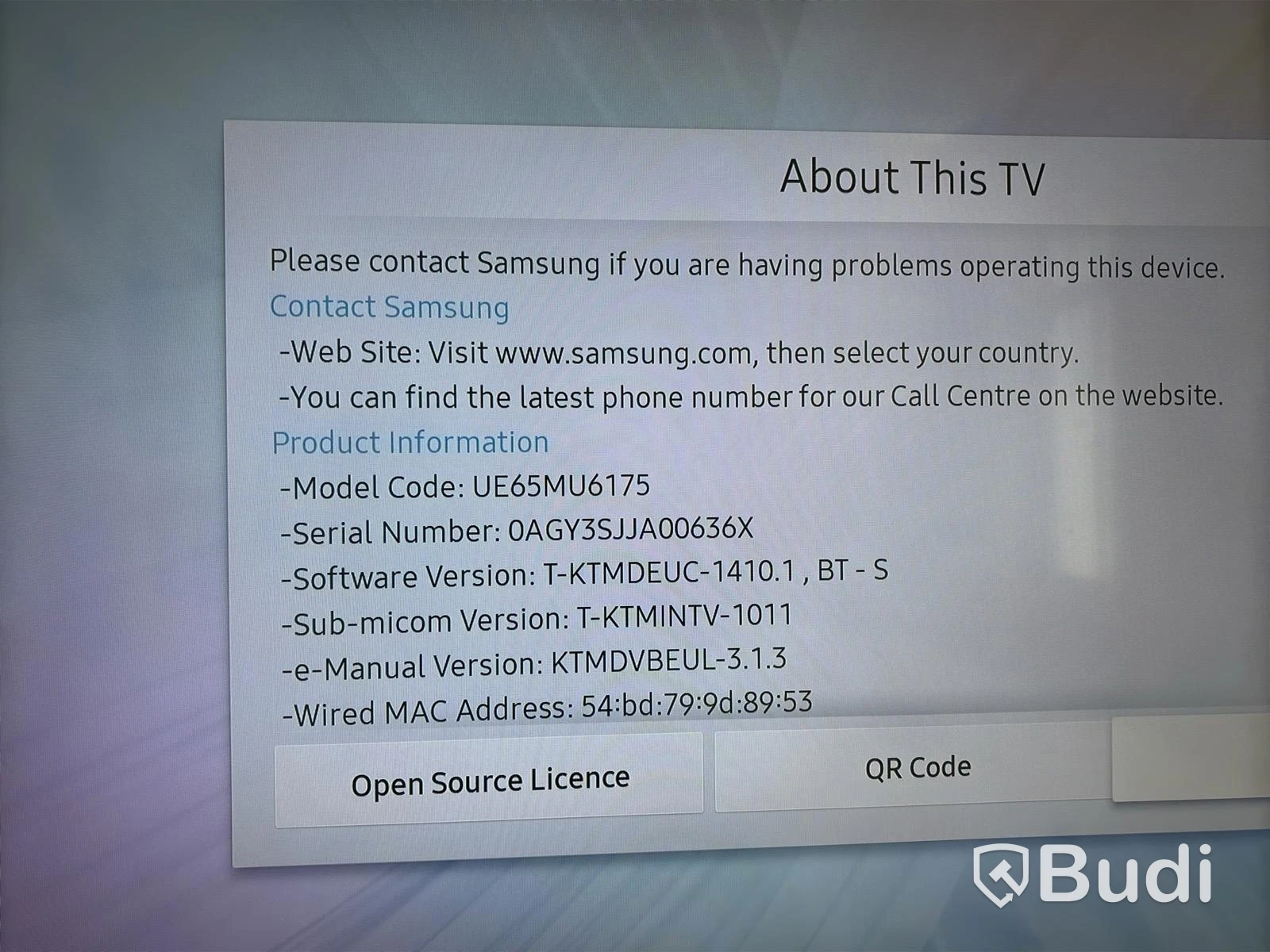 Tv skärm Samsung 65-tum