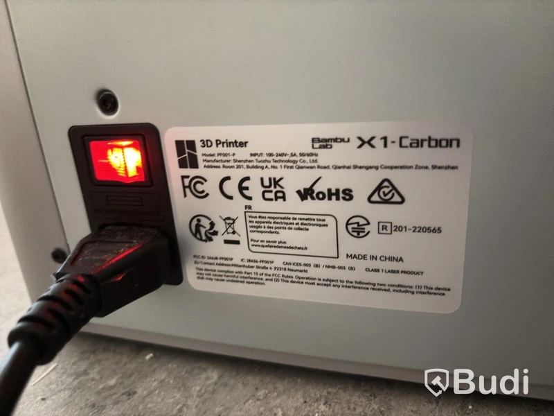 3D-skrivare Bambu Labs X1 Carbon inkl. Bambu Labs AMS