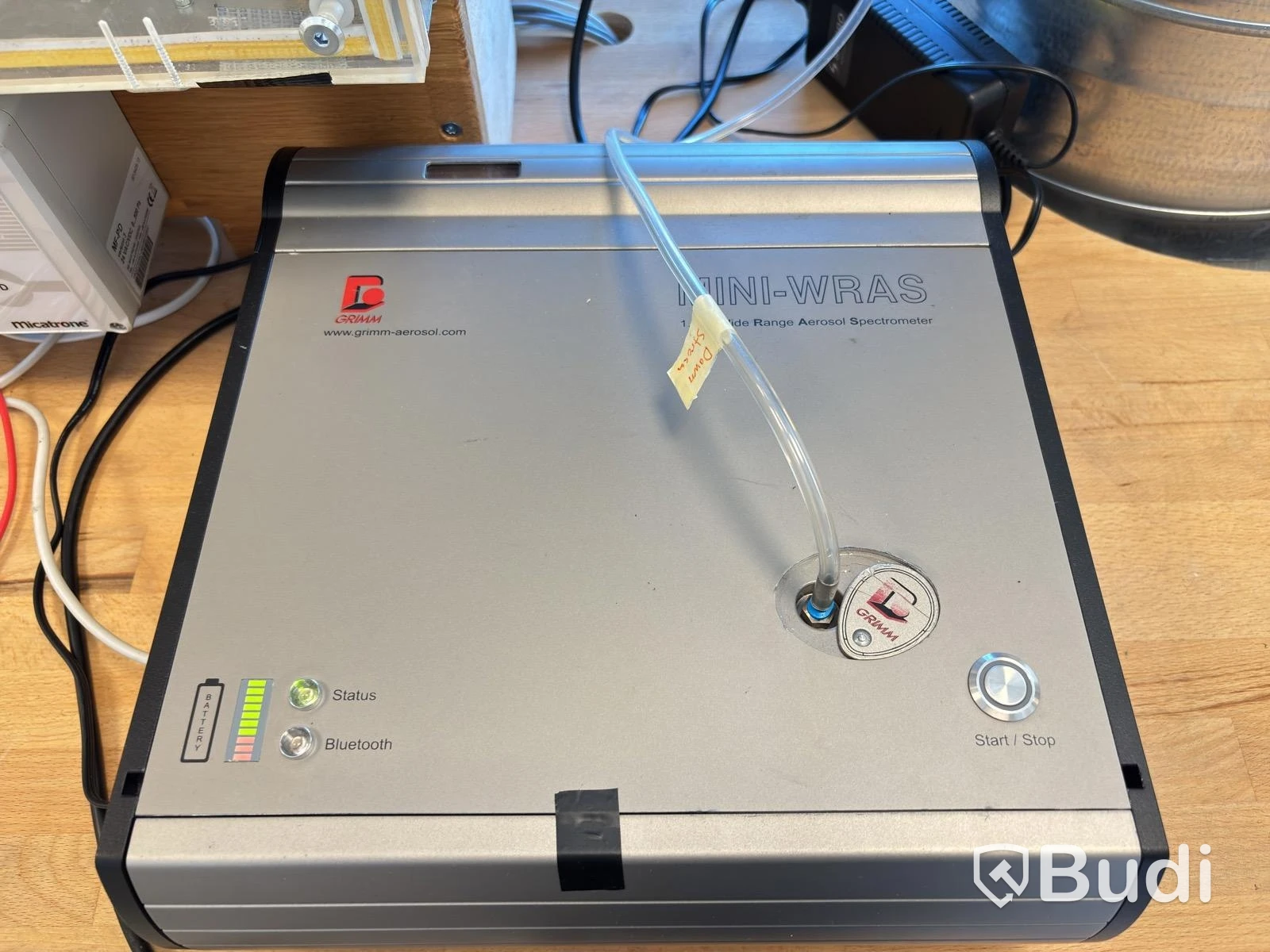 Specialbyggd partikeltestare