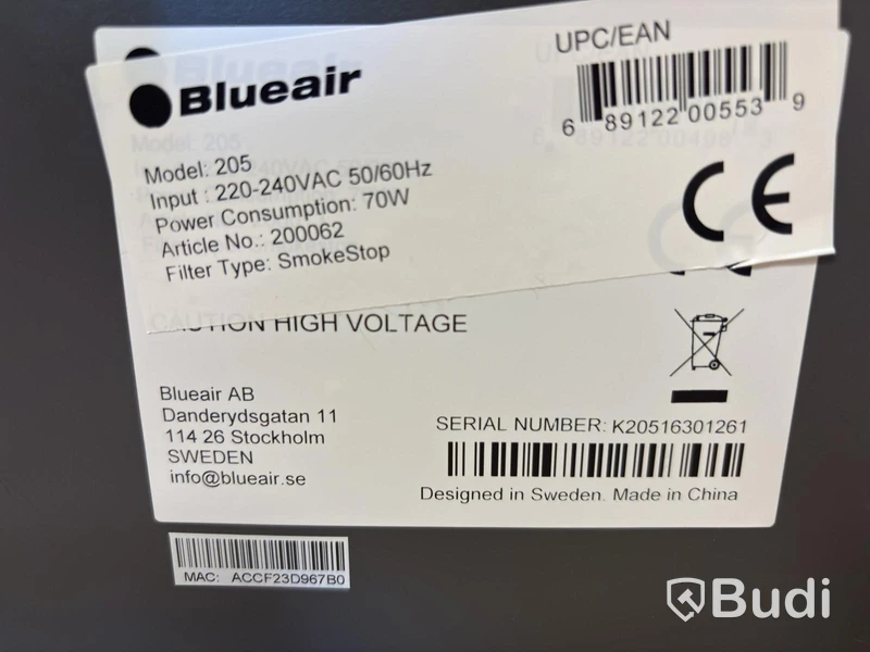 Luftrengörare BlueAir 205