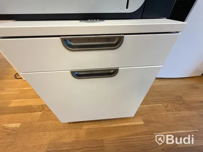 3 lockable cabinets, one small