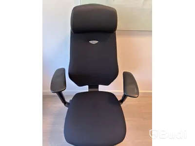 Workstation with height-adjustable desk, Kinnarps chair, 1 Dell monitor