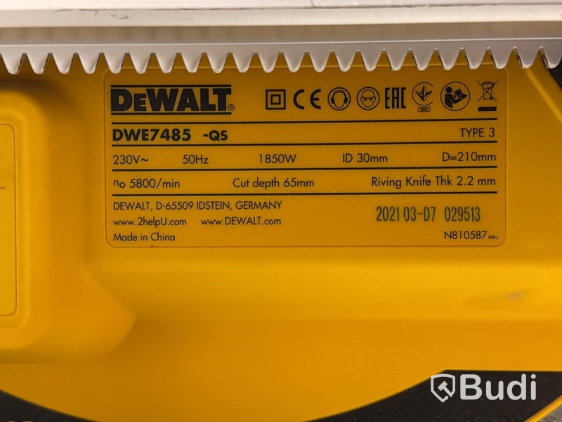 Bordsåg med stativ DeWalt