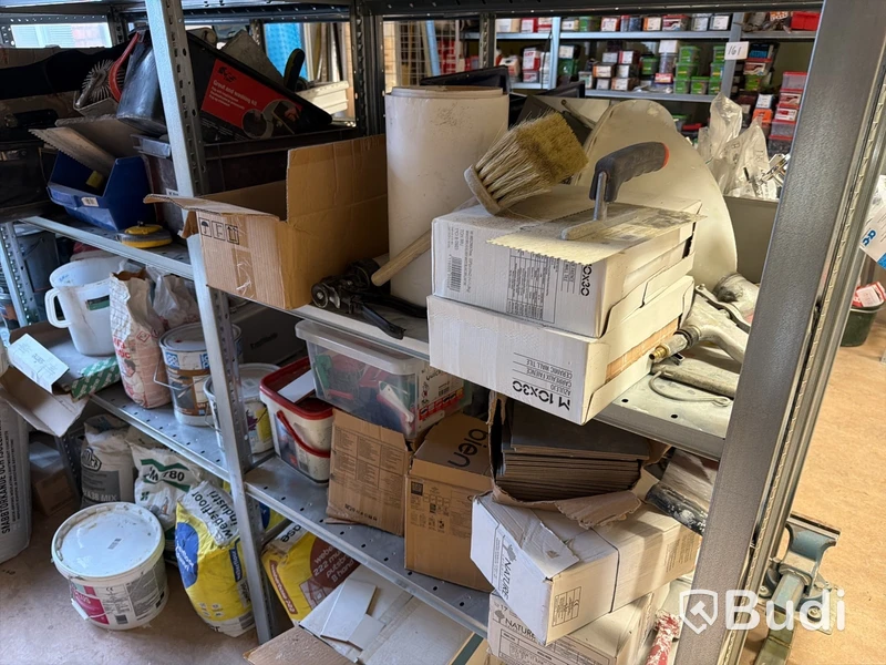 Byggprodukter, hyllor m.m. Stort Parti