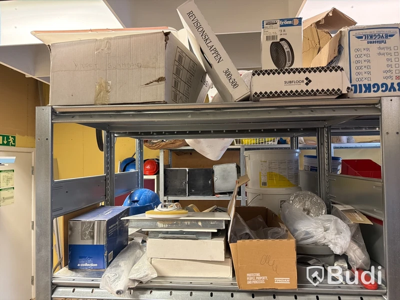 Byggprodukter, hyllor m.m. Stort Parti
