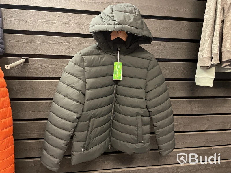 Jacka stl. M, Berkely Delano , grågrön, avtagbar huva, nypris 2200 kr