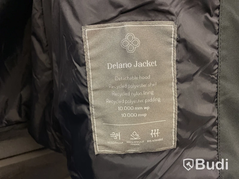 Jacka stl. M, Berkely Delano , grågrön, avtagbar huva, nypris 2200 kr