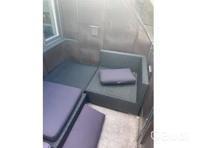 Utemöbler/soffor totalt 4 sektioner, Mått 77x77x28cm styck