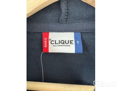 Damjacka, stl. S/36, Clique, dark navy. & (NY) Luvtröja, stl. S, Clique, dark navy.