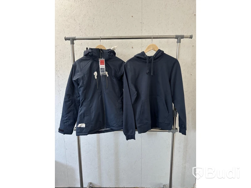 Damjacka, stl. S/36, Clique, dark navy. & (NY) Luvtröja, stl. S, Clique, dark navy.