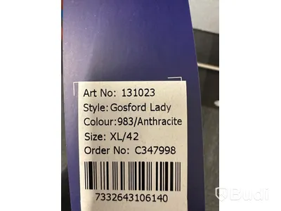 Damjacka, stl. XL/42, D.A.D. Sportswear, grå (anthracite).
