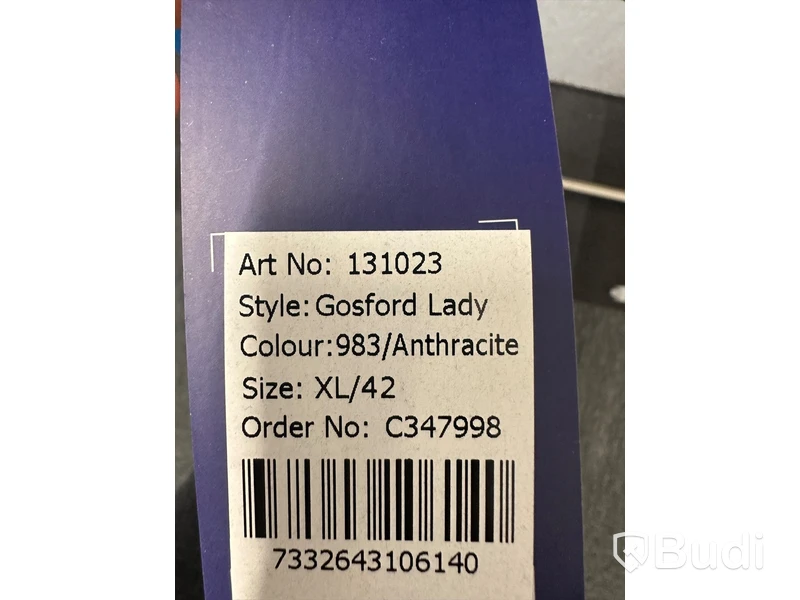 Damjacka, stl. XL/42, D.A.D. Sportswear, grå (anthracite).