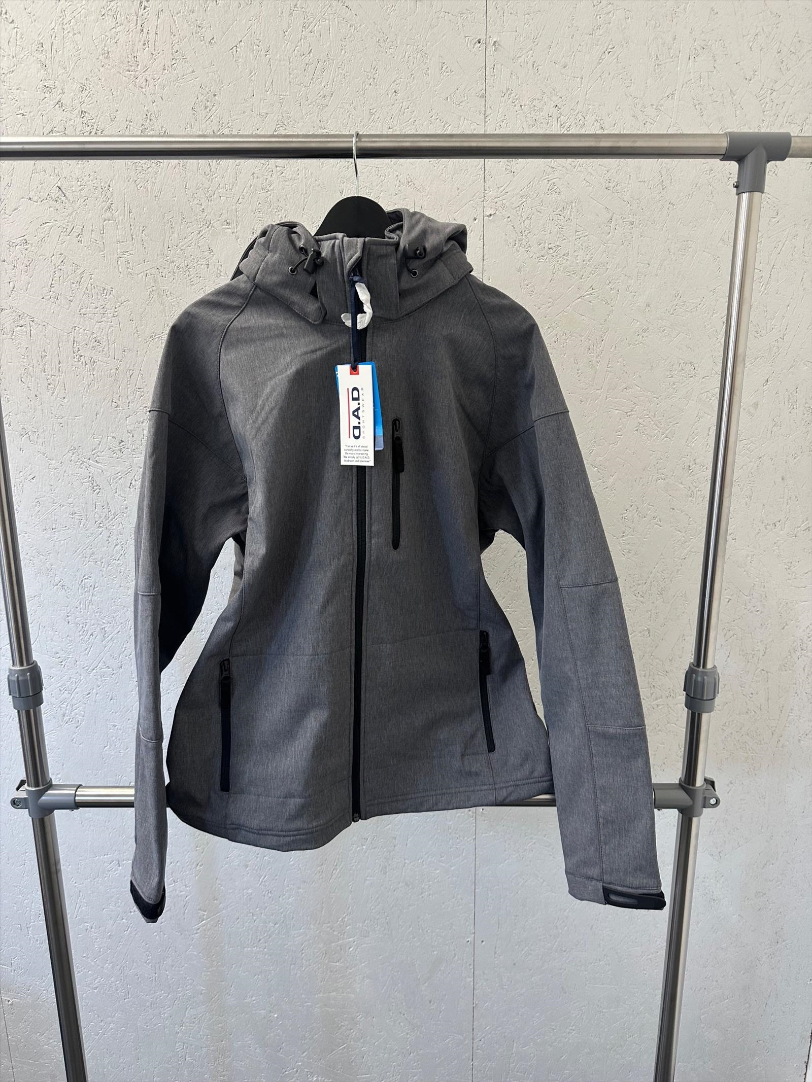 Jacka, stl. L, D.A.D. Sportswear, mörkgrå.
