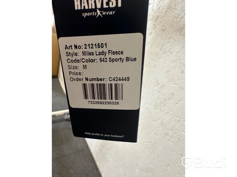 Dam-fleece, stl. M, James Harvest Sportswear, blå.
