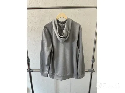 Zip-hoody, stl. L, Clique, melange grå.