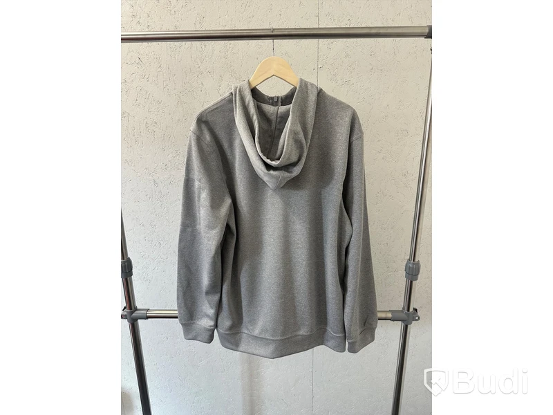 Zip-hoody, stl. L, Clique, melange grå.