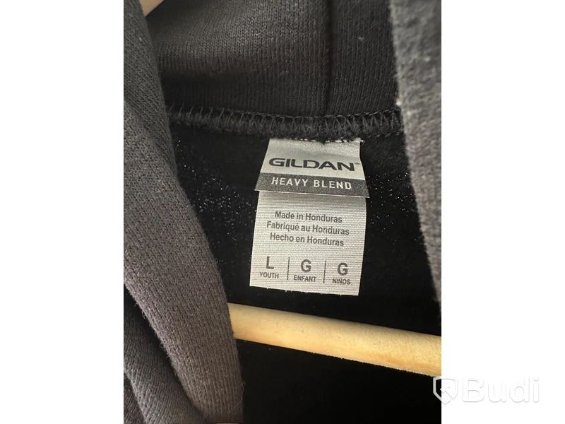 2st. Hoodies, barn-stl. L, Gildan, svart
