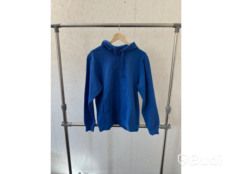 2 st. Hoodies, stl. M, Clique, svart & royal blue.