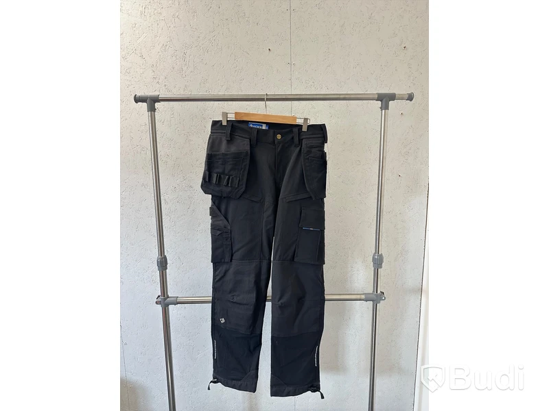 Arbetsbyxor, stl. C52/L, Projob, svart. & (NY) Zip-hoody, stl. L, Jack & Jones, svart.