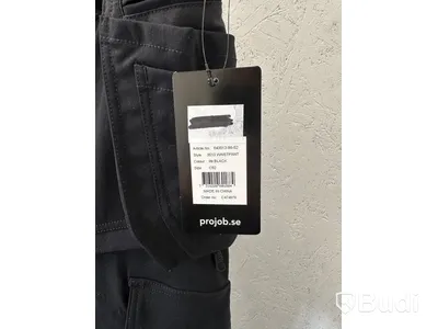 Arbetsbyxor, stl. C52/L, Projob, svart. & (NY) Zip-hoody, stl. L, Jack & Jones, svart.