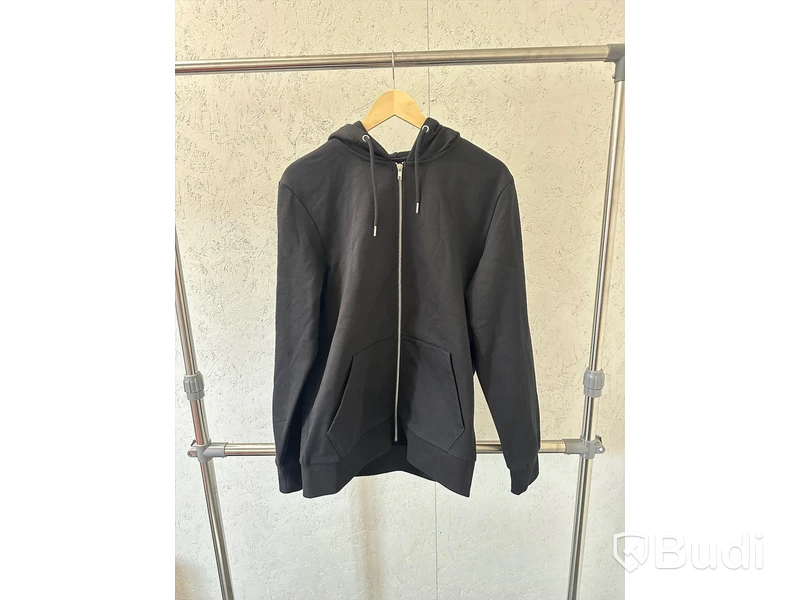 Arbetsbyxor, stl. C52/L, Projob, svart. & (NY) Zip-hoody, stl. L, Jack & Jones, svart.