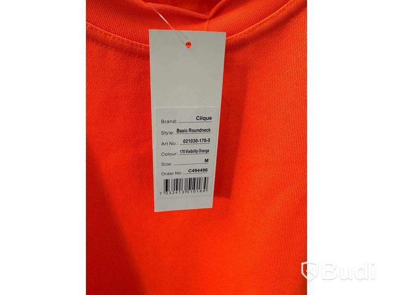 2 st. Tröjor, stl. XS & M, Clique, visibility orange.