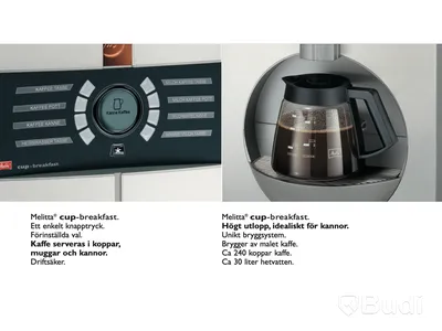 Kaffemaskin Melitta, Cup-breakfast, Ord. pris inkl. moms ca: 80 000 kr