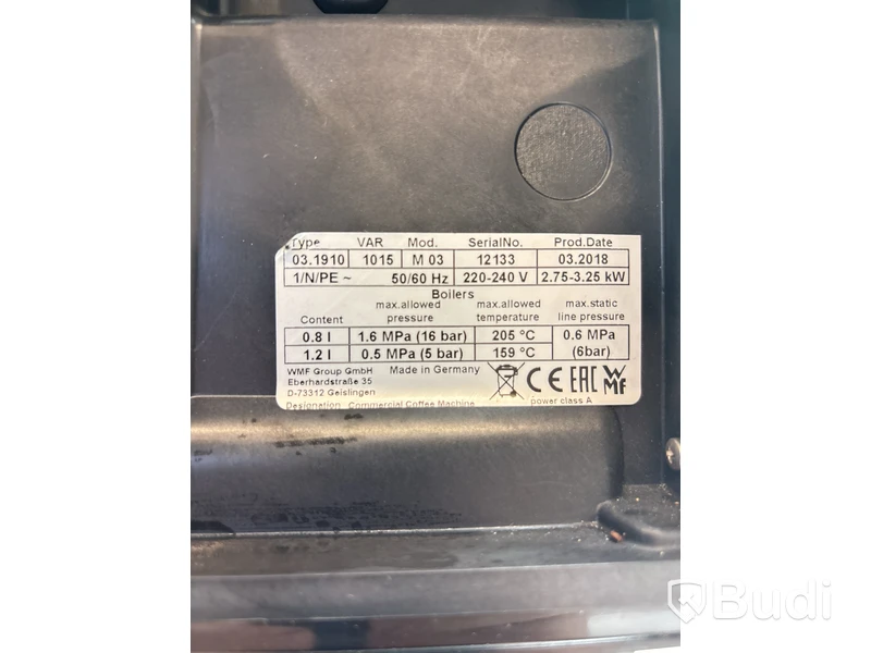 Kaffemaskin WMF 5000S - Reservdelsobjekt