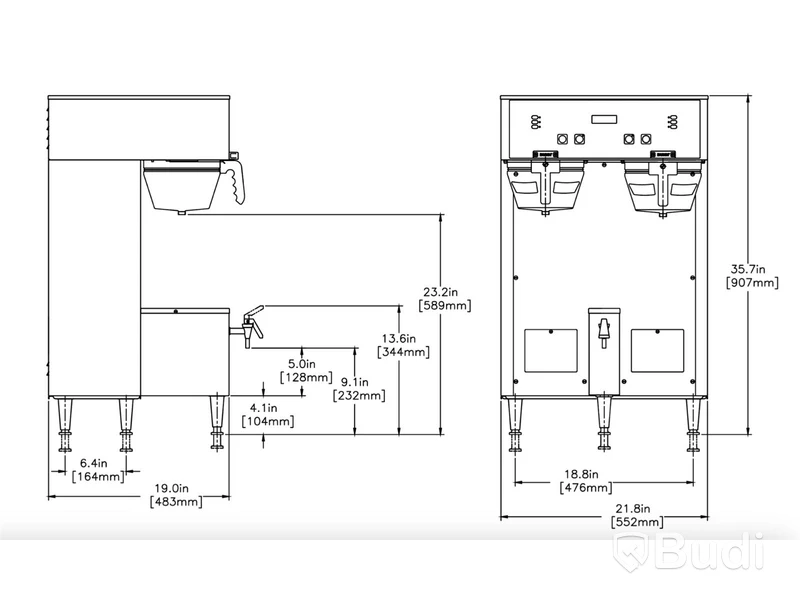 Kaffebryggare Bunn, DUAL TF DBC 34600.0020