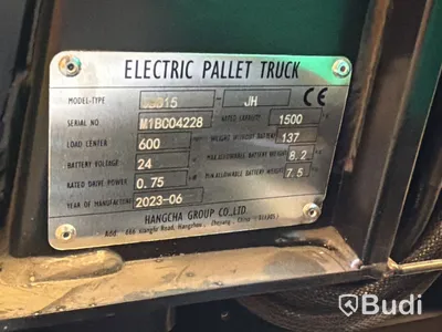 Elektrisk pallyftare, 1500 kg -2023