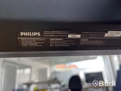 Datorskärm Philips 34 tum inkl. Trådlöst Tangentbord + datormus logitec
