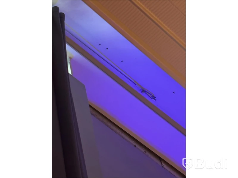 2 curtain panels, gray, opaque