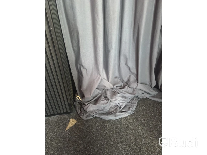 Gardinläng, grå, heltäckande