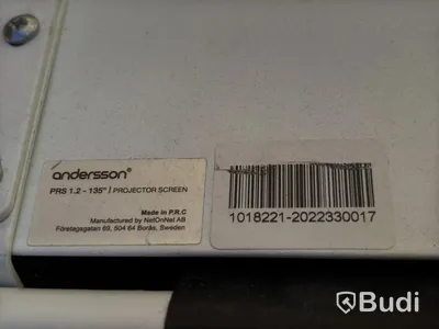 Skärm Samsung 55 tum inkl. projektduk Andersson