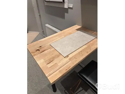 Wall-mounted table, incl. 2 stools and shelf