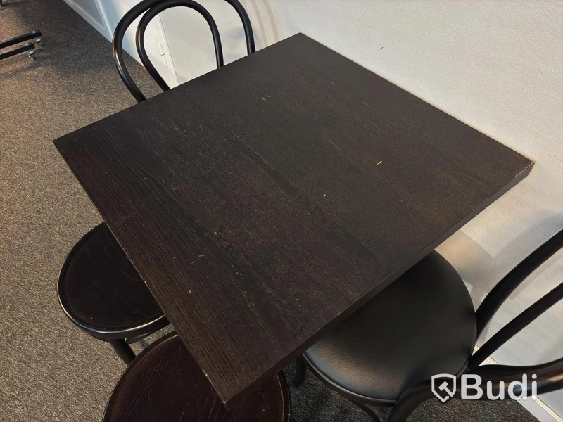 Table including 2 chairs and 2 stools